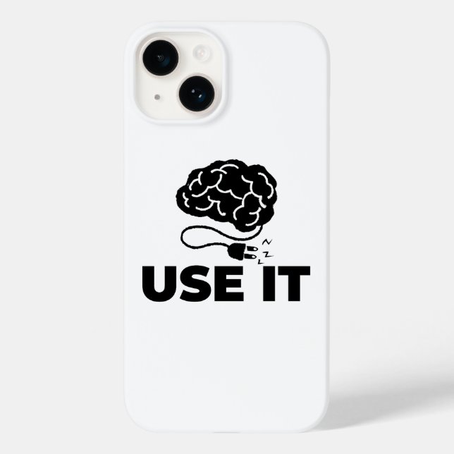 Verwenden Sie es - Gehirndesign Case-Mate iPhone 14 Hülle (Rückseite)