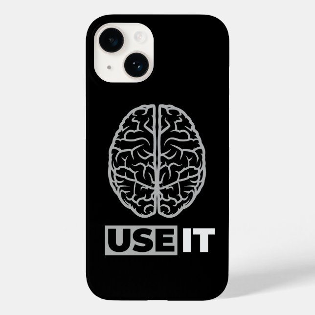 Verwenden Sie es - Gehirndesign Case-Mate iPhone 14 Hülle (Rückseite)