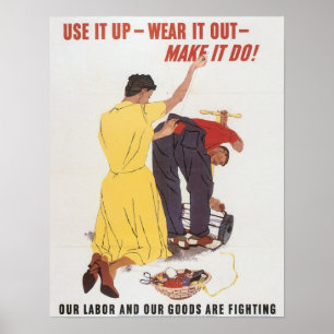 Verwenden Sie es herauf WWII Druck Poster