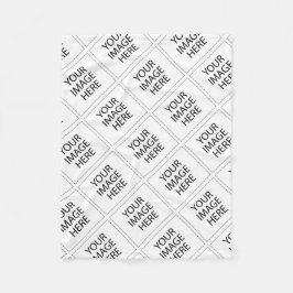 Verwenden Sie Ihr Bild oder Logo Fleecedecke