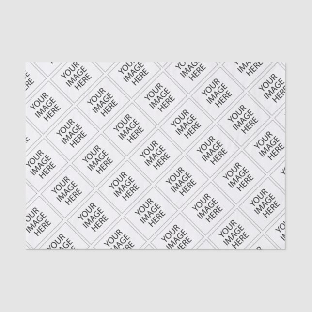 Verwenden Sie Ihr Bild oder Logo Seidenpapier (Vorderseite)