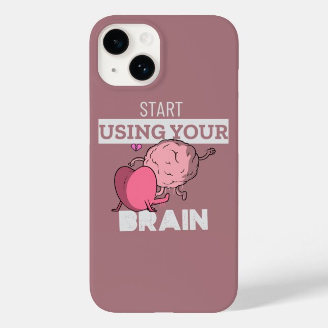 Verwenden Sie Ihr Gehirn | Funny Brain Design Case-Mate iPhone 14 Hülle (Rückseite)