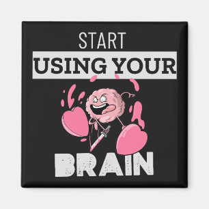 Verwenden Sie Ihr Gehirn Funny Brain Design Magnet