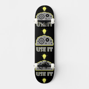 Verwenden Sie Ihr Gehirn Skateboard