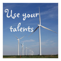 Verwenden Sie Ihr Talent Poster