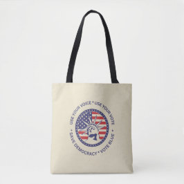 Verwenden Sie Ihr Vote Patriotic Liberty Abzeichen Tasche