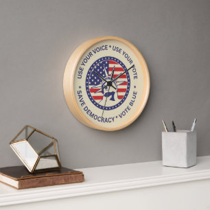 Verwenden Sie Ihr Vote Patriotic Liberty Abzeichen Uhr