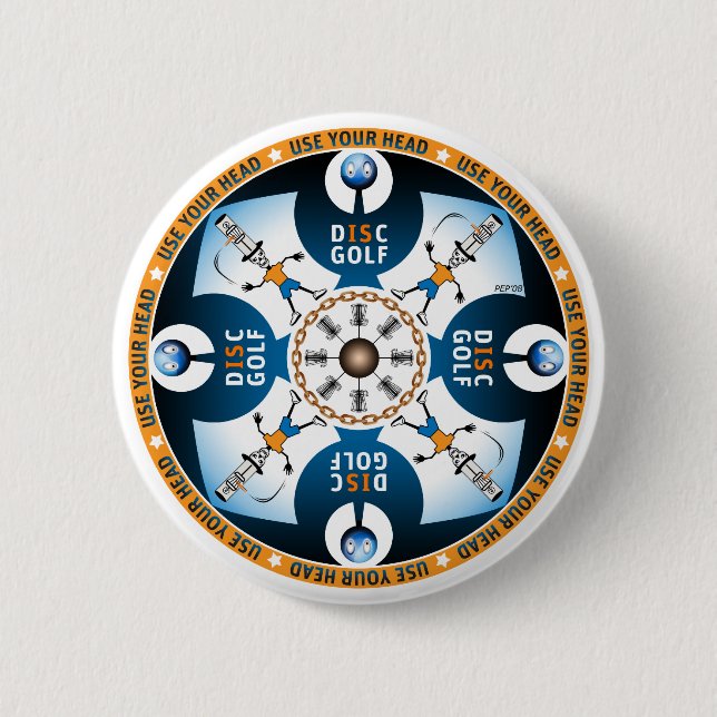 Verwenden Sie Ihren Kopf Button (Vorderseite)