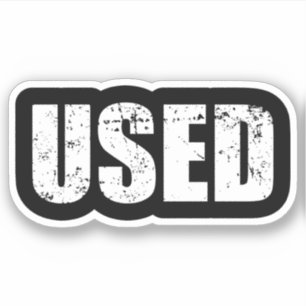 VERWENDETER STICKER