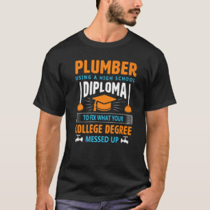 Verwendung eines Diplomabschlusses für den Heizung T-Shirt