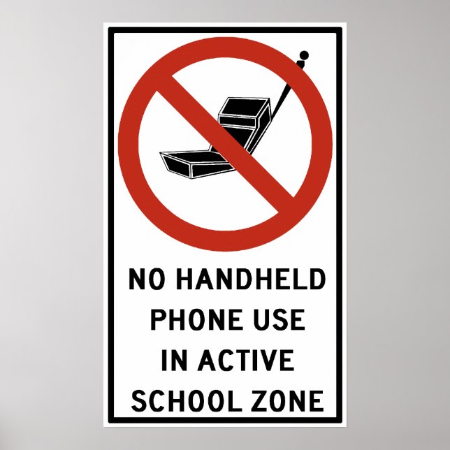 Verwendung von Handys verboten Poster (Vorne)
