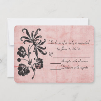 Verwickelt Rosa RSVP Einladung