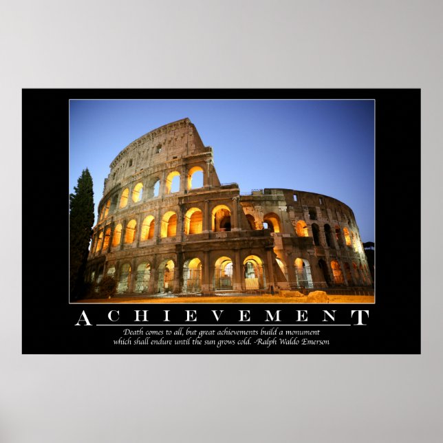 Verwirklichung - Motivierend Poster (Vorne)