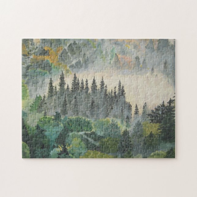 Verwirren Sie den Wald an der Dämmerung (Horizontal)