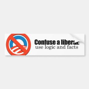 Verwirren Sie einen Liberalen Autoaufkleber
