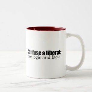 Verwirren Sie einen Liberalen Zweifarbige Tasse