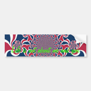 Verwirren von Kaleidoskop Art Print Autoaufkleber