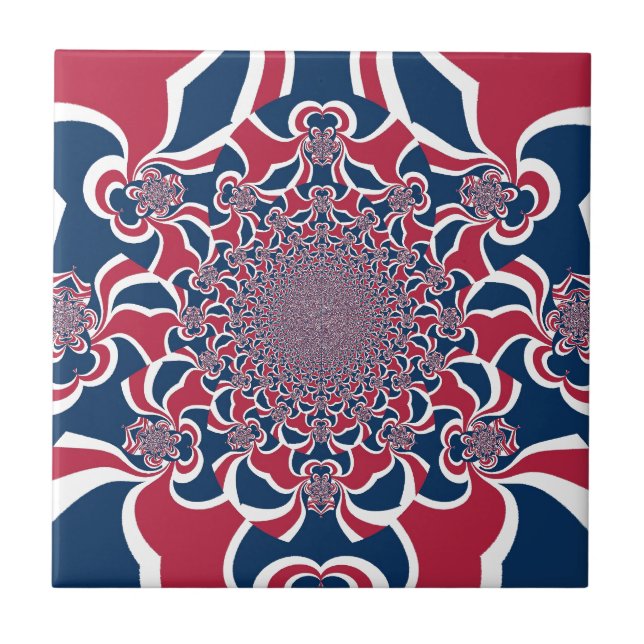 Verwirren von Kaleidoskop Art Print Fliese (Vorderseite)