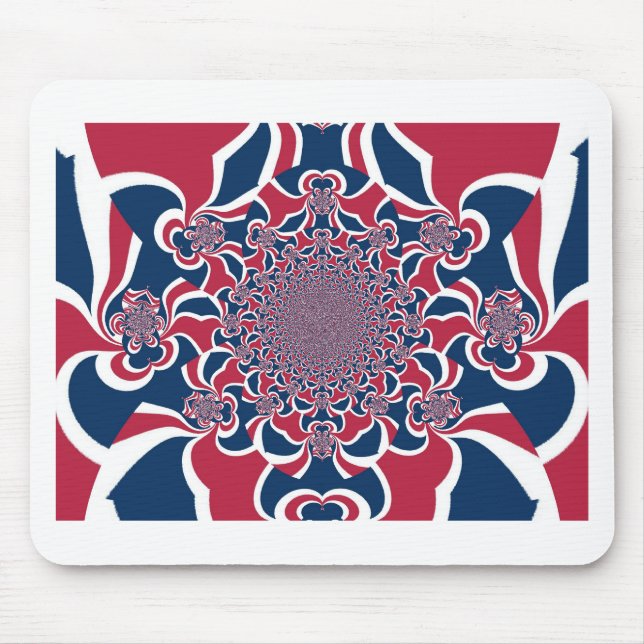 Verwirren von Kaleidoskop Art Print Mousepad (Vorne)