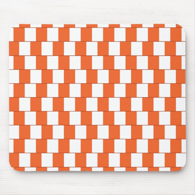 Verwirrende Linien Orange Mousepad (Vorne)