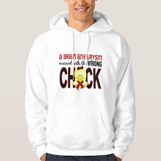 Verwirrt mit falschem Küken-Gehirn-Aneurysma Hoodie (Vorderseite)