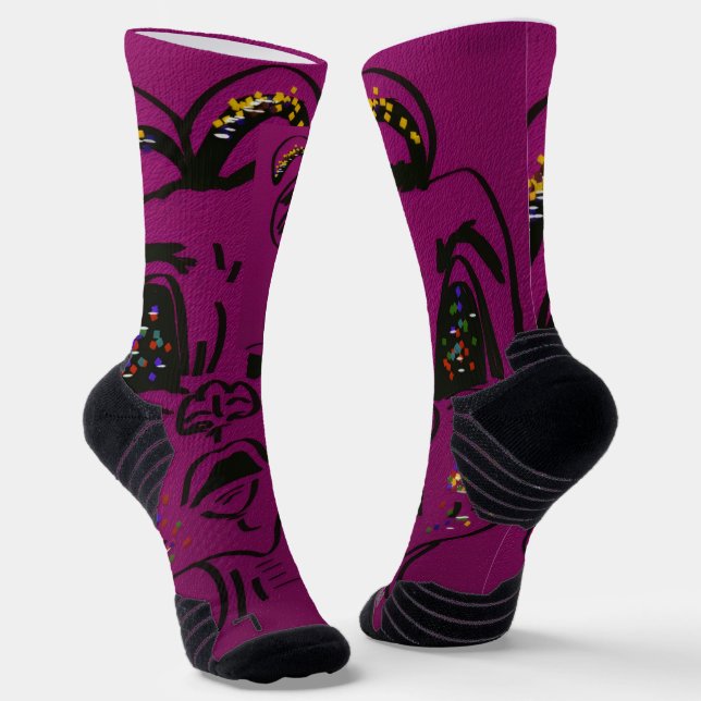 Verwirrte Bunny Crew Socken (Gewinkelt)