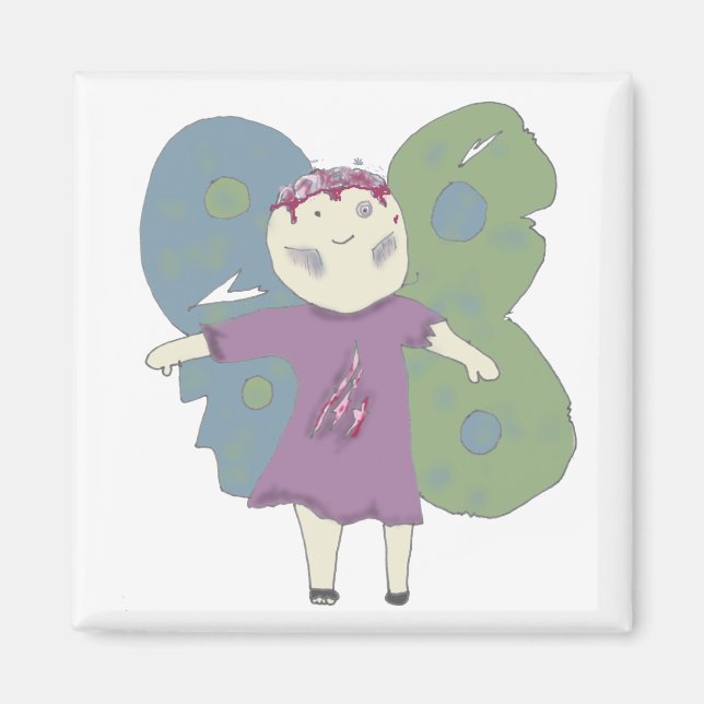 Verwirrte Fee - Zombie Fairy Magnet (Vorne)