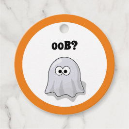 Verwirrte Geister sagt "Oob"? Funny Halloween Cart Geschenkanhänger