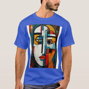 Verwirrte Gesichter Abstrakte Kunst T-Shirt