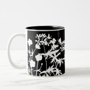 Verwirrte Wildblumen-Tasse Zweifarbige Tasse