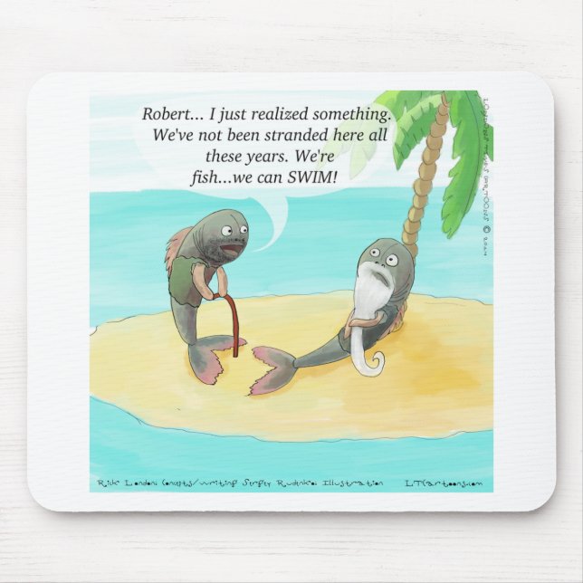 Verwirrter Fisch Funny Mousepad (Vorne)