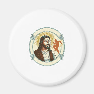 Verwirrter Jesus Viraler Tanztrend Silhouette Vide Magnet