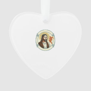 Verwirrter Jesus Viraler Tanztrend Silhouette Vide Ornament
