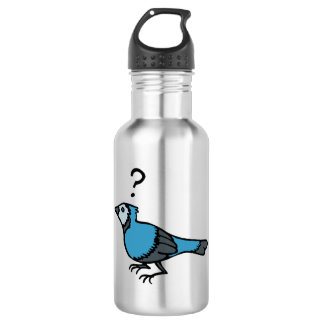Verwirrter Vogel Edelstahlflasche