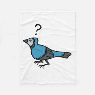 Verwirrter Vogel Fleecedecke