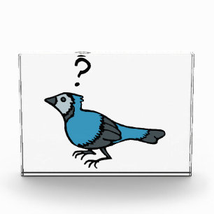 Verwirrter Vogel Fotoblock