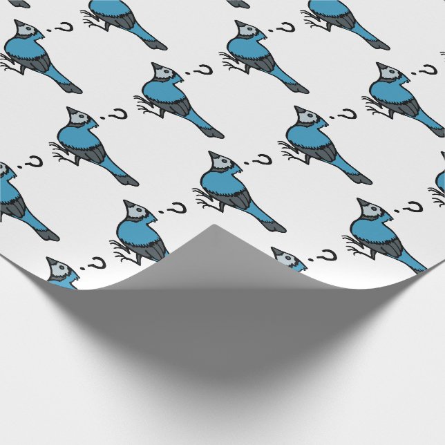 Verwirrter Vogel Geschenkpapier (Ecke)