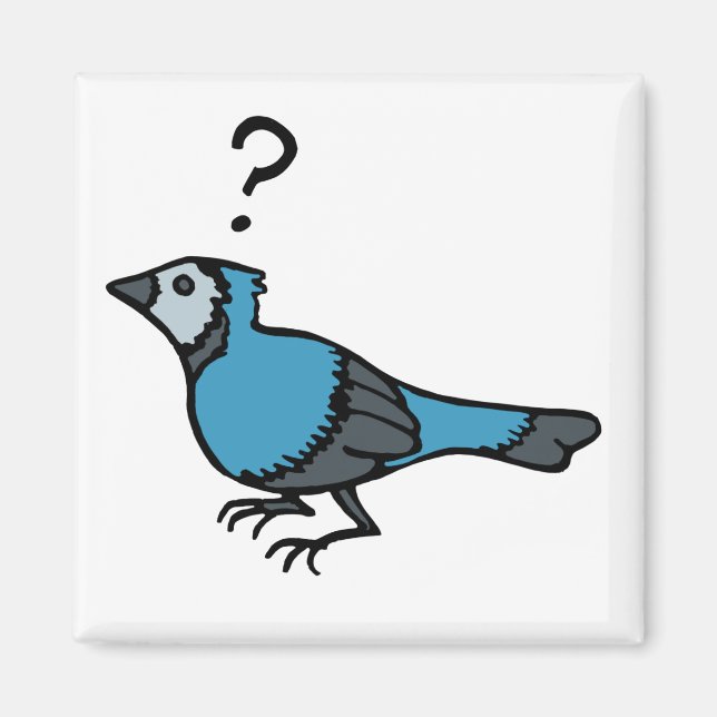 Verwirrter Vogel Magnet (Vorne)