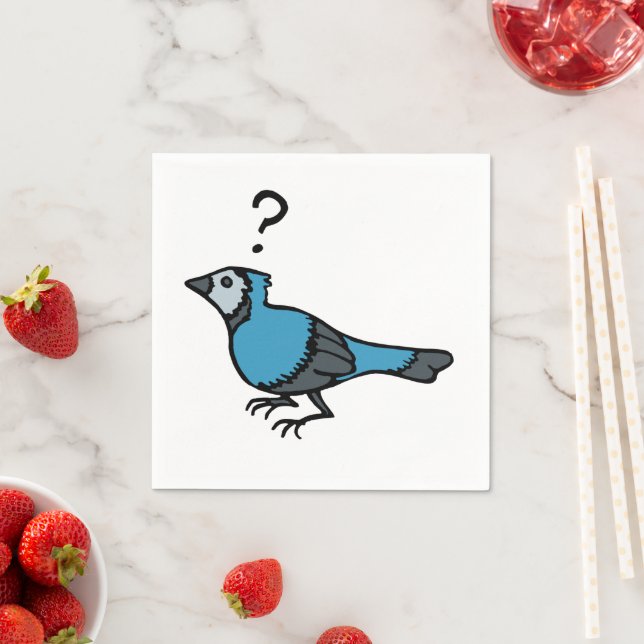 Verwirrter Vogel Serviette (Beispiel)