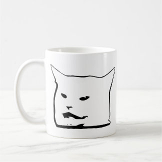 Verwirrtes Bild von Angry Cat Meme Vector Kaffeetasse