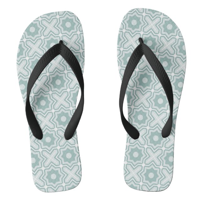 Verwirrtes Gitter-Muster Flip Flops (Fußbett)