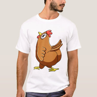 Verwirrtes Hühner-Meme T-Shirt