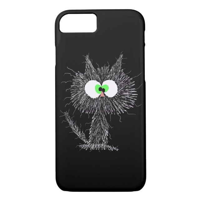 Verwirrtes Katzenschwarz  Case-Mate iPhone Hülle (Rückseite)