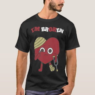 Verwirrtes Lächeln Ich bin kaputt Unsichtbare Kran T-Shirt