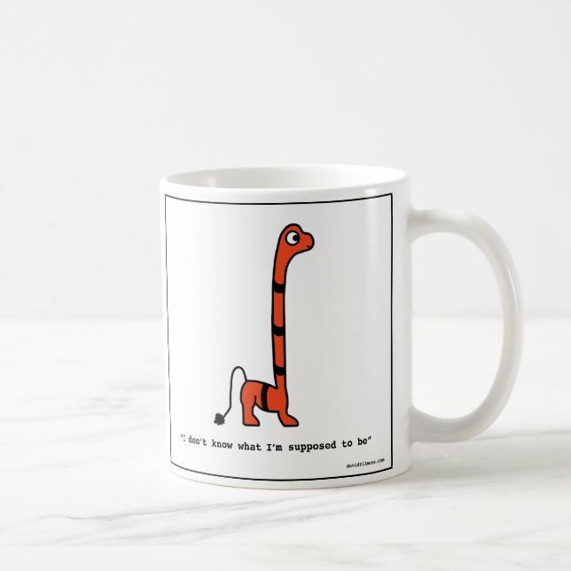 Verwirrtes Monster - Kaffee-Tasse Kaffeetasse (Rechts)