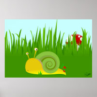 Verwirrtes Schneckenposter