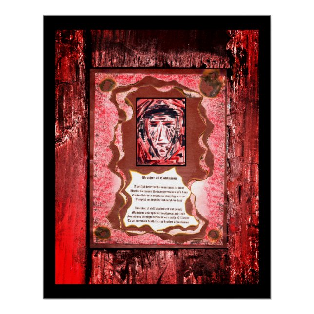 Verwirrtheit Poster (Vorderseite)