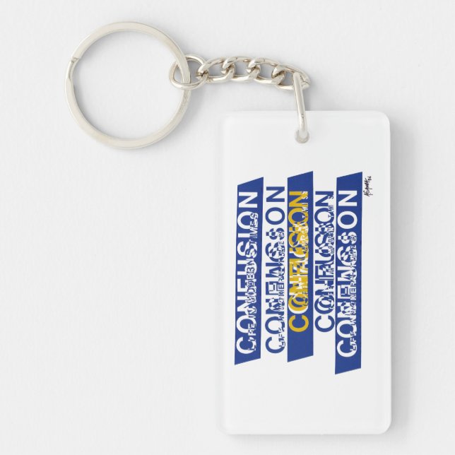 Verwirrtheit Schlüsselanhänger (Vorderseite)