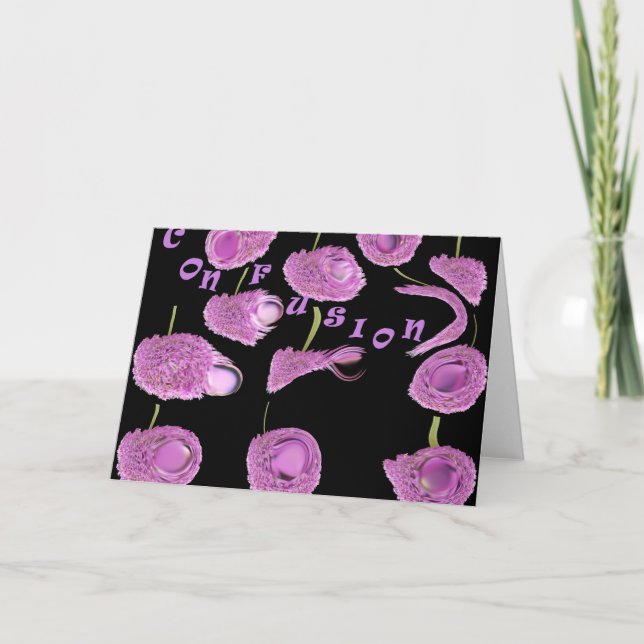 Verwirrung abstrakter Grußkarten Karte (Vorderseite)