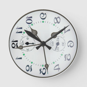 Verwirrung mit Ihrer Hauptuhr Runde Wanduhr